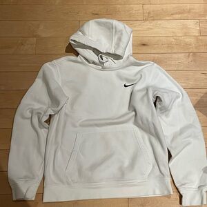 Men’s Nike hooded sweatshirt. Gently worn, no stains or tears. White  size Small